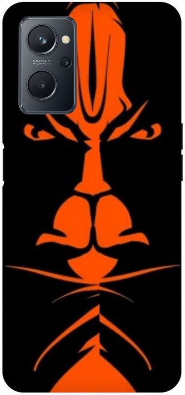PICHKU Back Cover for REALME 9I-RMX3491-HANUMAN,JI,MARUTI,BAJRANG,BALI,BALAJI,JAI SHREE RAM,BHAGWA,HINDU  (Orange, Hard Case, Pack of: 1)