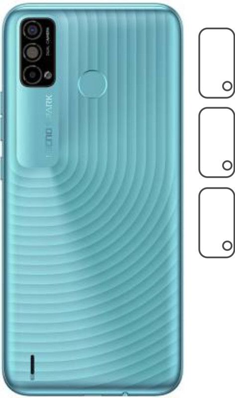 CHAMBU Back Camera Lens Glass Protector for Tecno Spark Go 2021  (Pack of: 3)