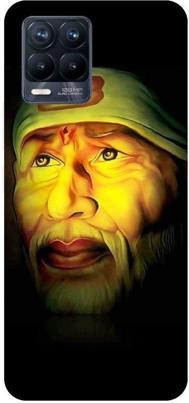 3D U PRINT Back Cover for Realme 8 PRO (4G) ,RMX3081 Sainath , SaiBaba,  (Yellow, Waterproof, Pack of: 1)