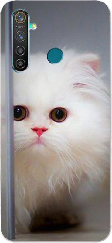 METOO Back Cover for Realme 5i, Cat Design Back Cover Print : 83  (Multicolor, Dual Protection, Silicon, Pack of: 1)