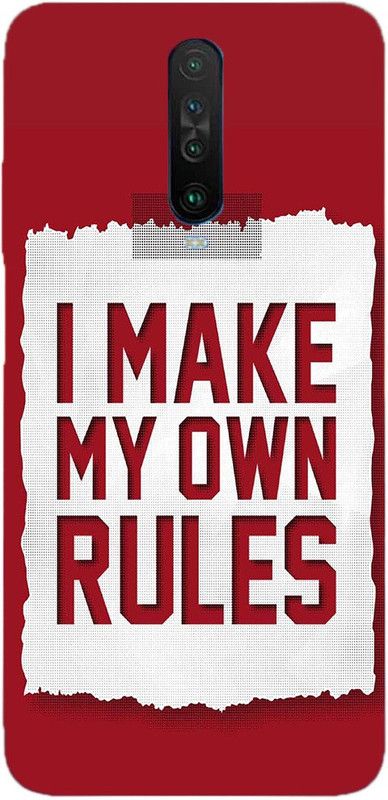 METOO Back Cover for Poco X2, Text,Shayari, Funny Quote Design Back Cover Print : 157  (Multicolor, Dual Protection, Silicon)