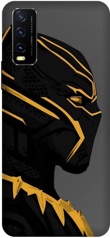 URCHIN Back Cover for Vivo Y12S Black Panther, Movie, Black Panther comics, Black Panther, Wakanda  (Multicolor, Shock Proof, Pack of: 1)