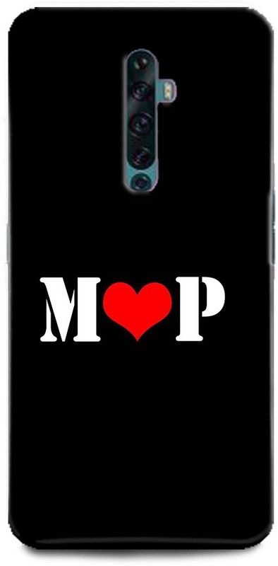 Afterglow Back Cover for Oppo Reno2 M P, M LOVES P, NAME, LETTER, ALPHABET, MP LOVE, HART  (Multicolor, Shock Proof, Pack of: 1)
