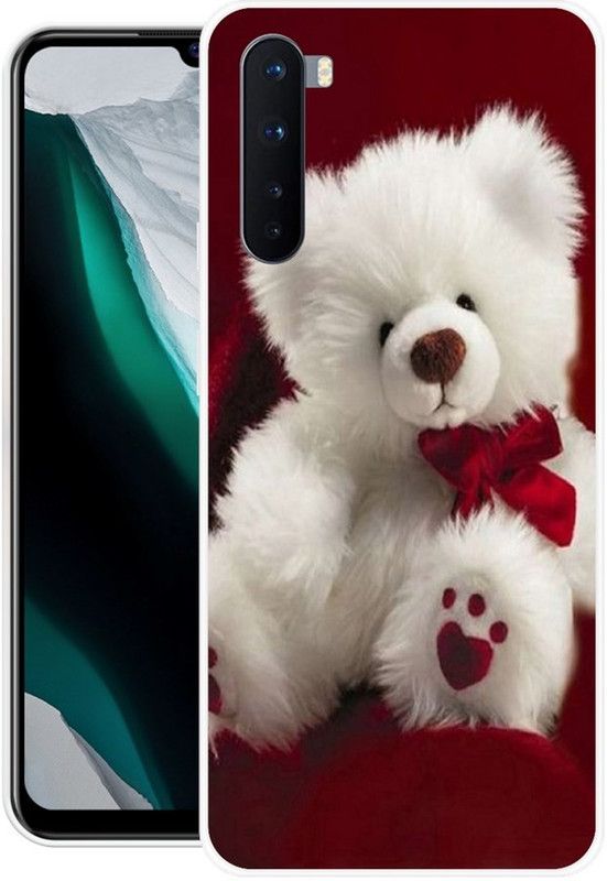 SUPER CASE Back Cover for OnePlus Nord (5G)  (Red, White, Silicon, Pack of: 1)