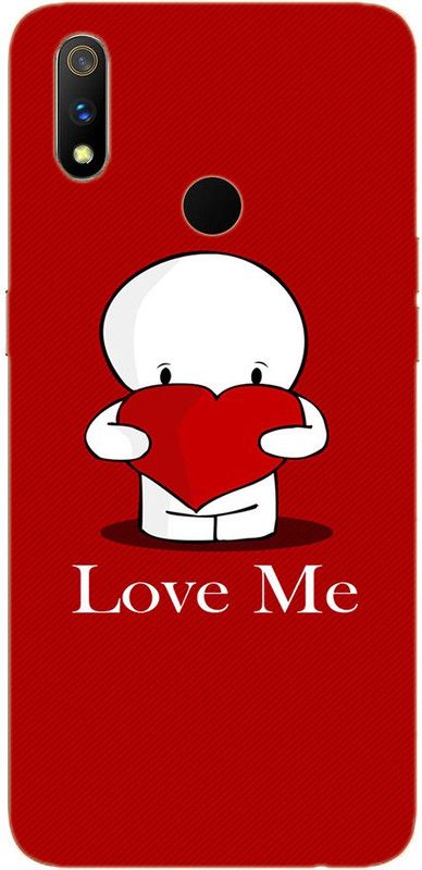 METOO Back Cover for Oppo Realme 3i, Text Love Design Printed Back Cover Print : 19  (Multicolor, Dual Protection, Silicon, Pack of: 1)