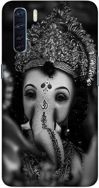 CROKIAN Back Cover for Oppo F15 Lord ganesh Back Cover  (Multicolor, Hard Case)