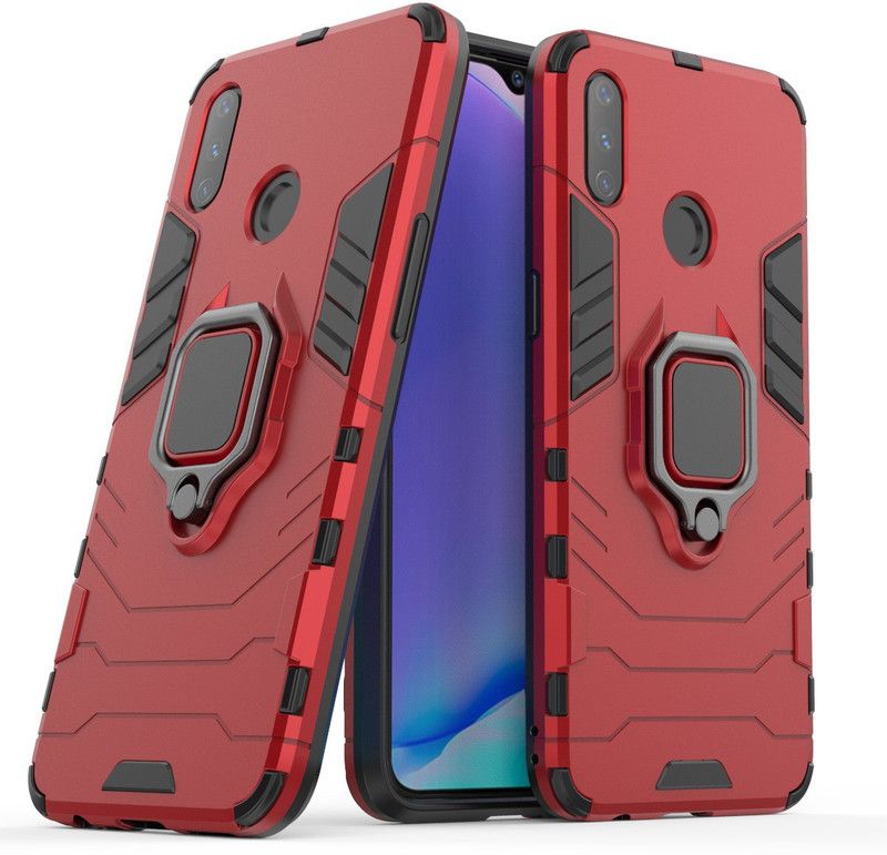 MOBIRUSH Back Cover for Samsung Galaxy A20s  (Red, Magnetic Case, Pack of: 1)