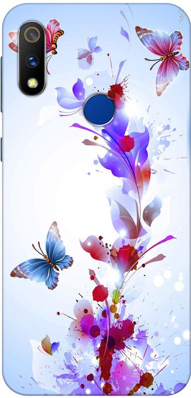 Designer Cover Back Cover for Realme 3 Pro  (Multicolor, Grip Case, Silicon, Pack of: 1)