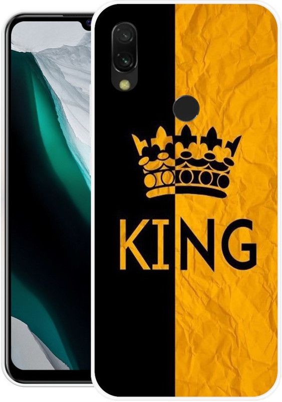 Krtagy Back Cover for Redmi 7  (Black, Orange, Dual Protection, Silicon, Pack of: 1)
