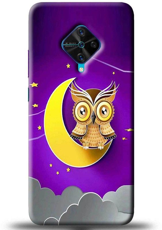 NDCOM Back Cover for VIVO S1 PRO Screech Owl Printed  (Multicolor, Hard Case, Pack of: 1)