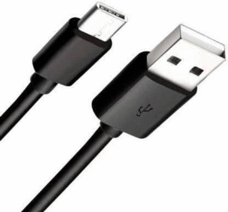AMUNGUSS USB Type C Cable 1.2 m 3.1 Amp Type-C Data Cable Charge & Sync ( Support Fast Charging & Data Sync ) Fast Type-C Data Cable  (Compatible with Motorola Nio/ Motorola One 5G Ace/ Moto One Vision, Black, One Cable)