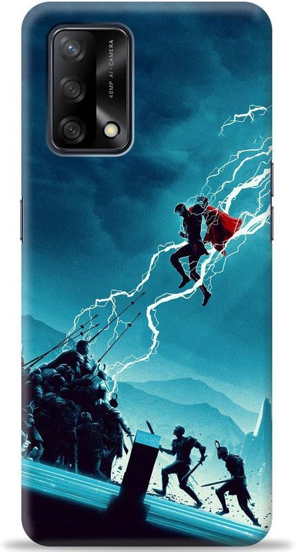 Crafter Back Cover for Oppo F19  (Blue, Shock Proof, Pack of: 1)
