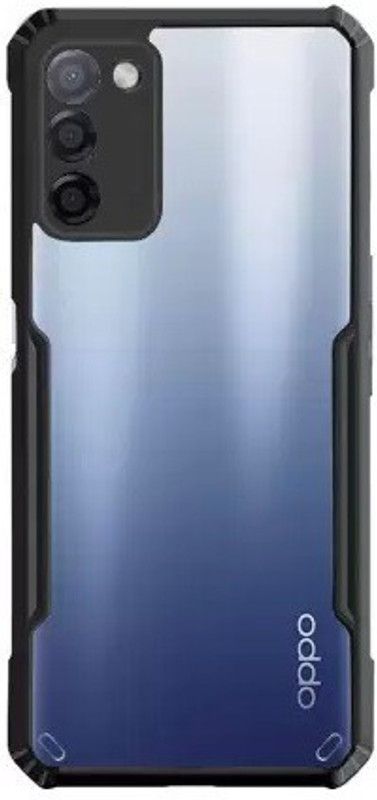 S-Hardline Back Cover for Oppo A53s, Premium Boom TPU Transparent case  (Transparent)
