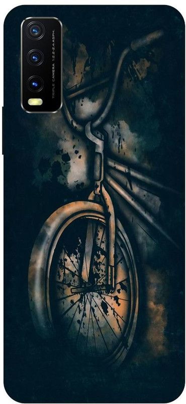 Bluvver Back Cover for Vivo Y12s, V2033, Printed Cool Bicycles Mobile Back Cover  (Multicolor, Hard Case, Pack of: 1)