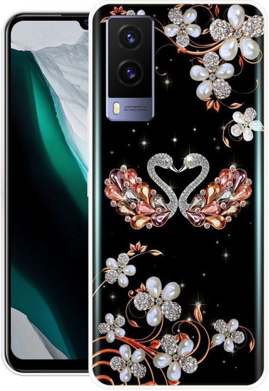 DESILOVE Back Cover for Vivo V21e  (Multicolor, Grip Case, Silicon, Pack of: 1)