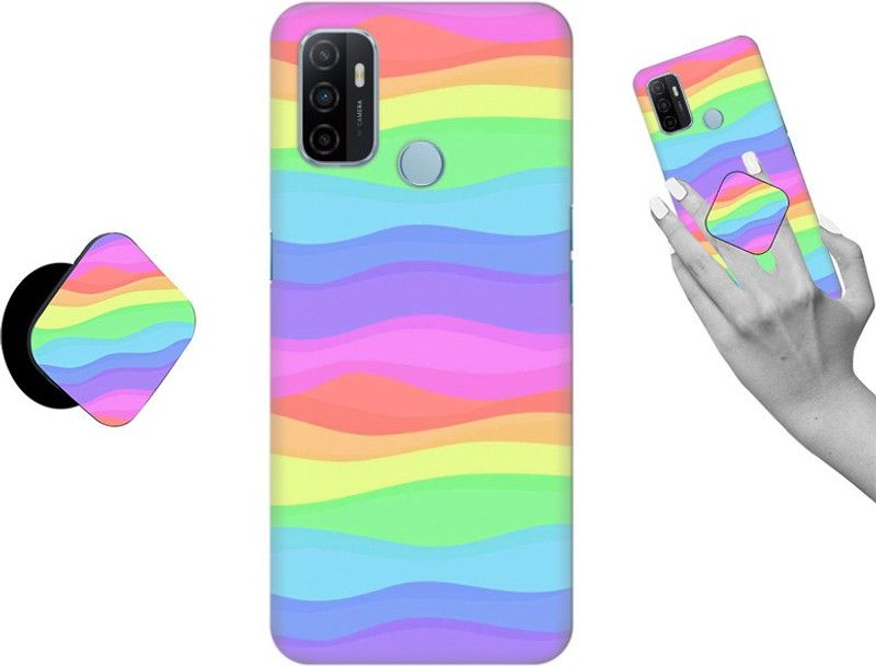 iCopertina Back Cover for Oppo A53, Oppo A33  (Multicolor, Cases with Holder, Pack of: 1)
