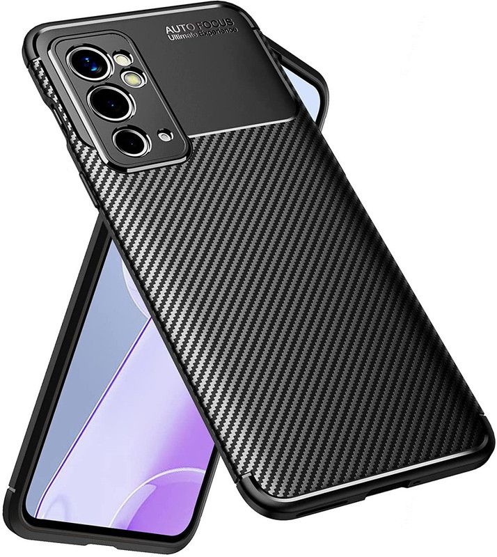 CASEINN Back Cover for One Plus 9RT(6.62 inch)  (Black, Grip Case, Silicon, Pack of: 1)