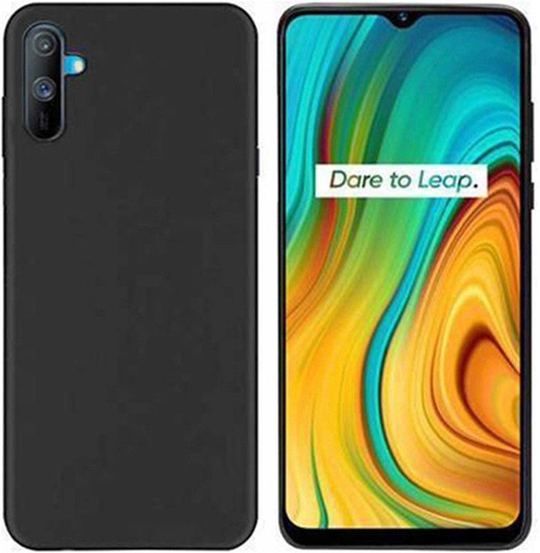 Stunny Back Cover for Realme C3  (Black, Grip Case, Pack of: 1)
