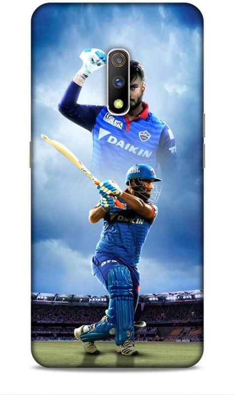 zingcart Back Cover for REALME X, Rishabh Pant Stadium Edition Printed Back Cover Case  (Multicolor, Hard Case, Pack of: 1)