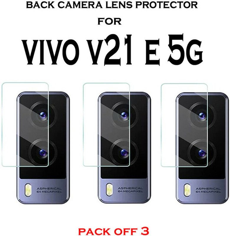 hirdesh Back Camera Lens Glass Protector for VIVO V21E 5G  (Pack of: 3)
