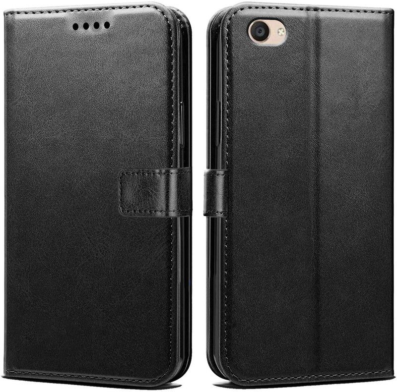 ONCRAVES Flip Cover for Vivo Y71 (Black, Cases with Holder)  (Black, Dual Protection, Pack of: 1)
