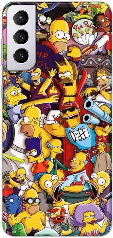 NDCOM Back Cover for Samsung Galaxy S22 5G Cartoon Graffite Printed  (Multicolor, Hard Case, Pack of: 1)