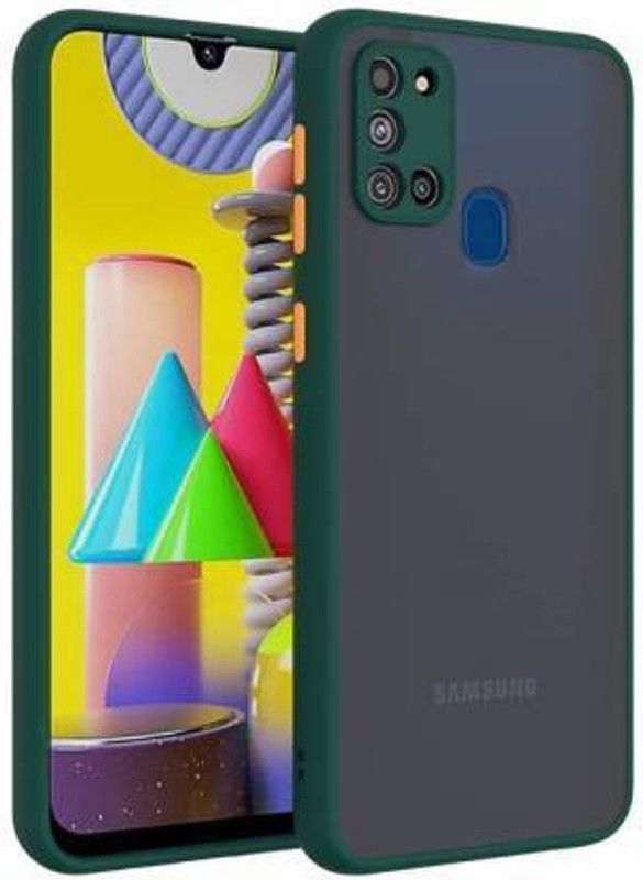 ikazs Back Cover for Samsung Galaxy A21s  (Green, Pack of: 1)