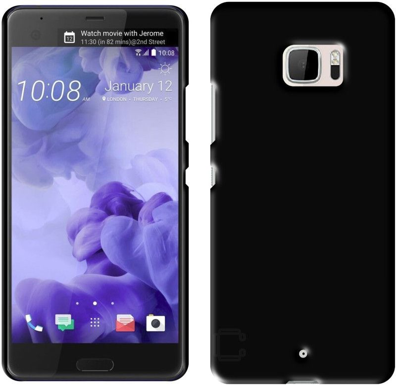 Case Designer Back Cover for HTC U Ultra Ultra Slim Light weight Hard Premium Matte Finish Original Frosted Case  (Black, Hard Case, Pack of: 1)