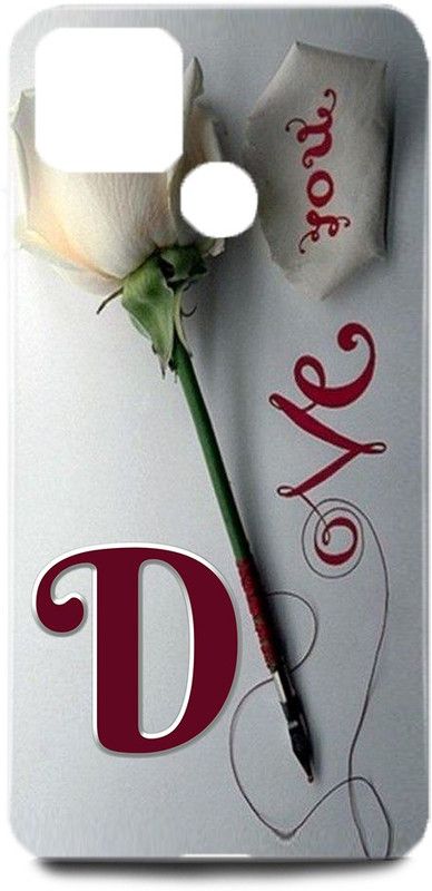 MP ARIES MOBILE COVER Back Cover for Realme C15/RMX2180,D Loves D Name,D Name, D Letter, Alphabet,D Love D NAME  (Multicolor, Hard Case, Pack of: 1)