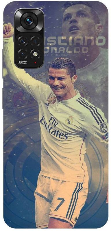 THE NARAYANA COLLECTIONS Back Cover for REDMI NOTE 11s-RONALDO BACK COVER,FOOTBALL,SPORTS  (Multicolor, Hard Case, Pack of: 1)