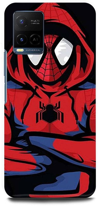 JUGGA Back Cover for Vivo Y21T, V2135, THE, AMAZING, SPIDERMAN, SPIDER  (Red, Hard Case, Pack of: 1)