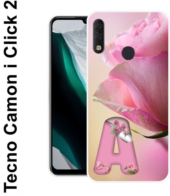 REALKING Back Cover for Tecno Camon I Click 2  (Pink, Beige, Grip Case, Silicon)
