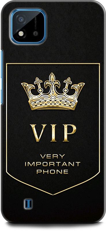 INDICRAFT Back Cover for Realme C11 2021, RMX3231 VIP, VIP PHONE, CROWN, QUOTES, BLACK  (Multicolor, Dual Protection, Pack of: 1)