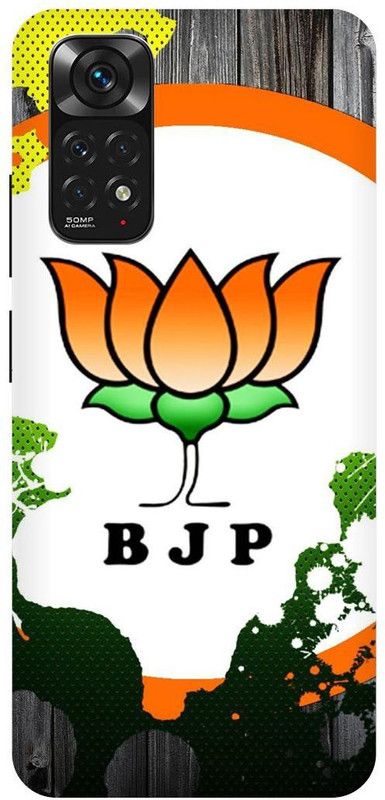 THE NARAYANA COLLECTIONS Back Cover for REDMI NOTE 11s-BJP,PHOOL,ROSE,FLOWER,MODI  (Multicolor, Hard Case, Pack of: 1)
