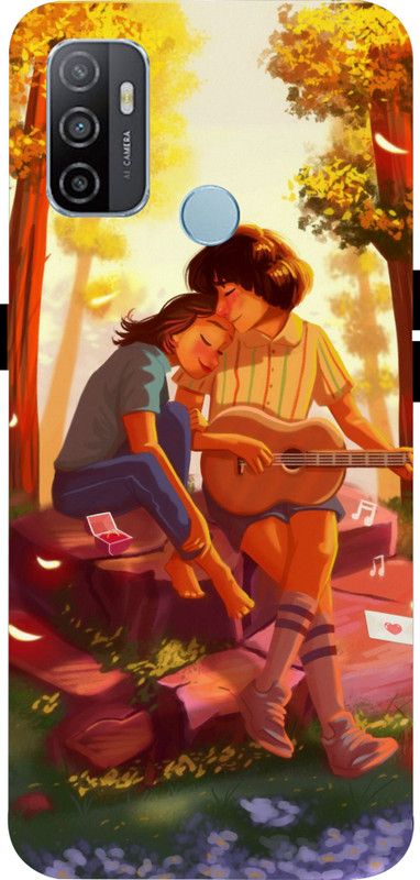 LIKELOOK Back Cover for Oppo A53 2020, Oppo A33 2020, ( Love Couple, Girl Boy )  (Multicolor, Shock Proof, Pack of: 1)