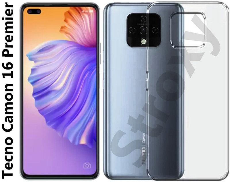stroxy Back Cover for Tecno Camon 16 Premier Transparent  (Multicolor, Flexible, Silicon, Pack of: 1)