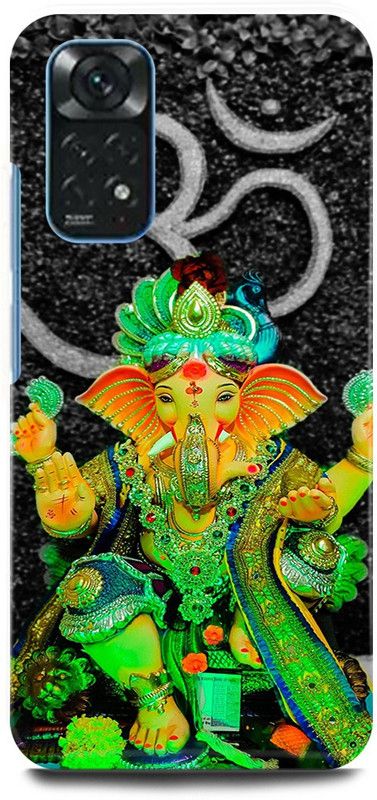 play fast Back Cover for Redmi Note 11 OM, GANESH, JI, GREEN, GANESH, GANPATI  (Multicolor, Hard Case, Pack of: 1)