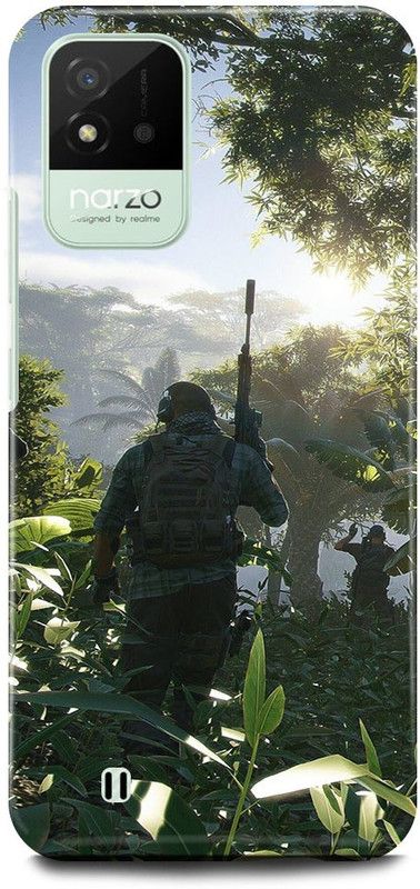 FUGGA Back Cover for realme Narzo 50i, PUBG, PLAYER, UNKNOWN, BATTLE, GROUNDS, MOBILE  (Green, Hard Case, Pack of: 1)