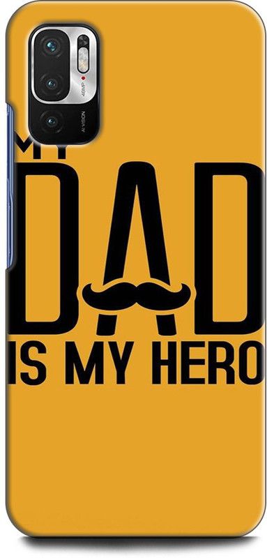 Afterglow Back Cover for Redmi Note 10T 5G MY DAD IS MY HERO, QUTIO, DAD LOGO, HERO  (Multicolor, Shock Proof, Pack of: 1)