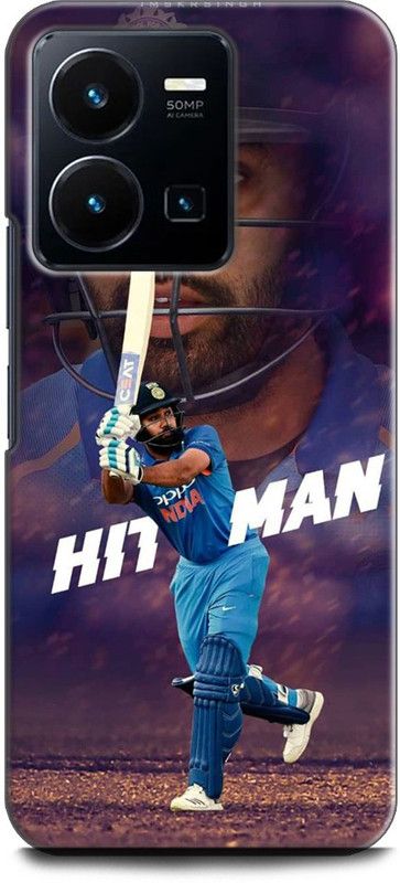 WallCraft Back Cover for Vivo Y35, V2205 ROHIT SHARMA, PLAYER, CRICKETER, SPORTS  (Multicolor, Dual Protection, Pack of: 1)