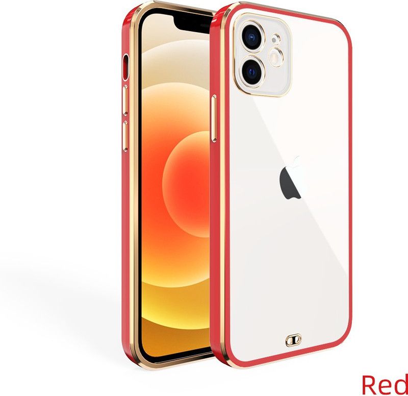 KartV Back Cover for Apple Iphone 12 Mini  (Red, Camera Bump Protector, Silicon, Pack of: 1)