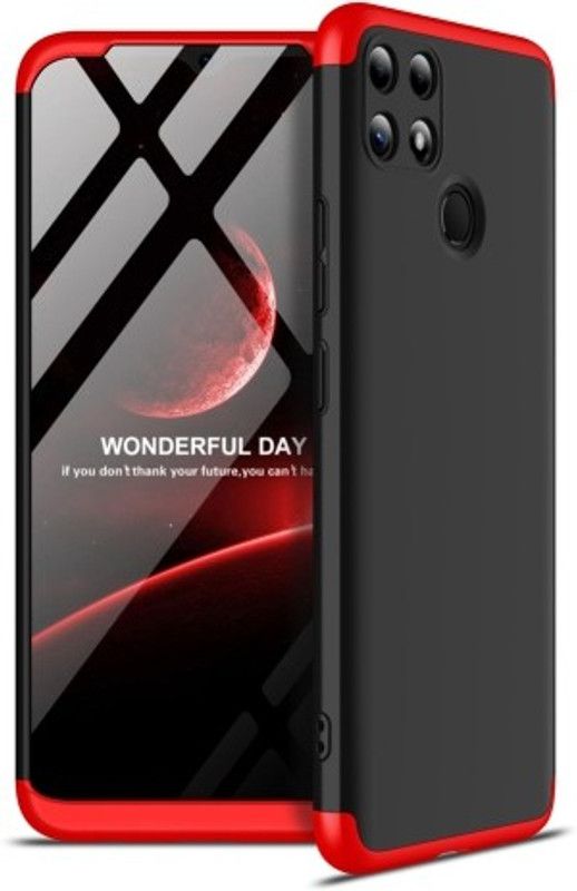 Cermarise Front & Back Case for Realme C25  (Red, Dual Protection, Pack of: 1)