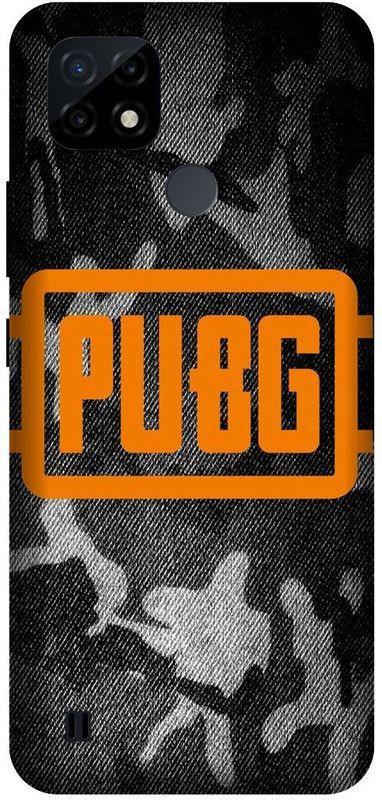 Yoprint Back Cover for REALME C21 Pubg Logo Printed back Cover  (Multicolor, Hard Case, Pack of: 1)