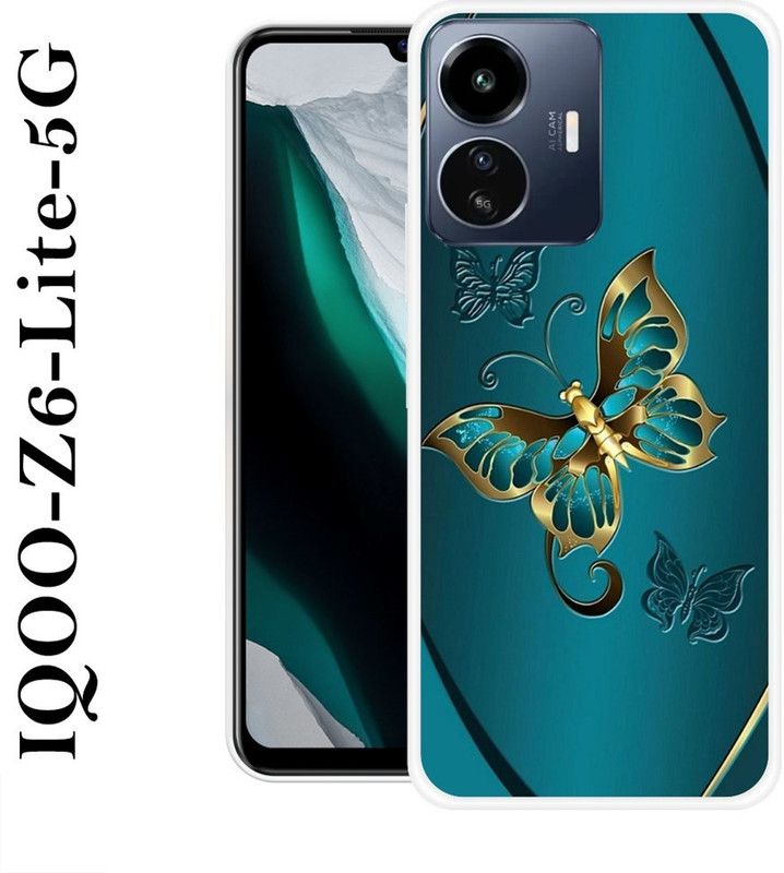 JATLAND Back Cover for IQOO Z6 Lite 5G  (Blue, Grip Case, Silicon)