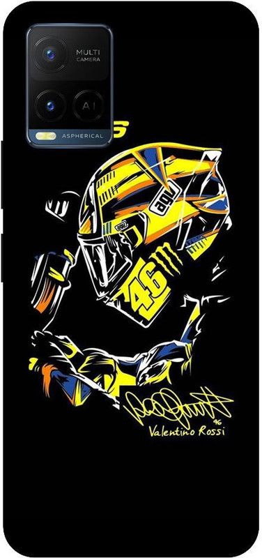 BYXIS Back Cover for Vivo Y21 valentino rossi, vr46, vr46 helmet, agv, bike rider, motogp  (Multicolor, Shock Proof, Pack of: 1)