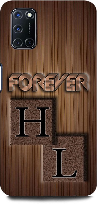 INTELLIZE Back Cover for OPPO A52 HL, H LOVE L, L LOVE H, H LETTER, L LETTER, HL NAME  (Multicolor, Hard Case, Pack of: 1)