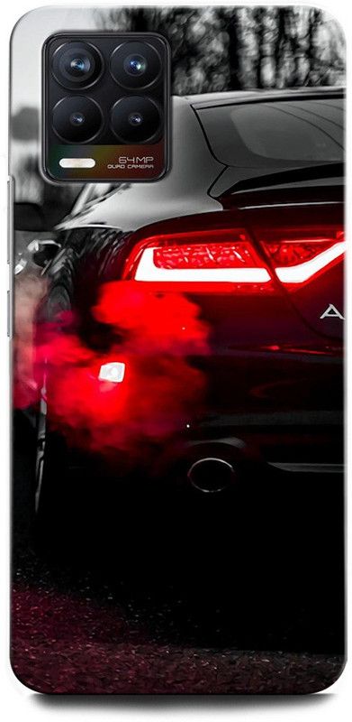 GRAFIQE Back Cover for Realme 8 RMX3085 AUDI CAR, AUDI CAR LOGO, BLACK, AUDI LOVE  (Multicolor, Shock Proof, Pack of: 1)