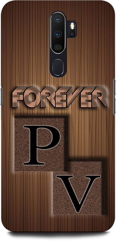 INTELLIZE Back Cover for OPPO A5 2020 PV, P LOVE V, V LOVE P, P LETTER, V LETTER, PV NAME  (Multicolor, Hard Case, Pack of: 1)