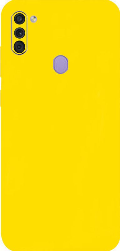 BugguSkin Samsung Galaxy M11, SAMSUNG GALAXY M11 Mobile Skin  (Ultra Super Yellow Matte Skin With High Matte Finish.)