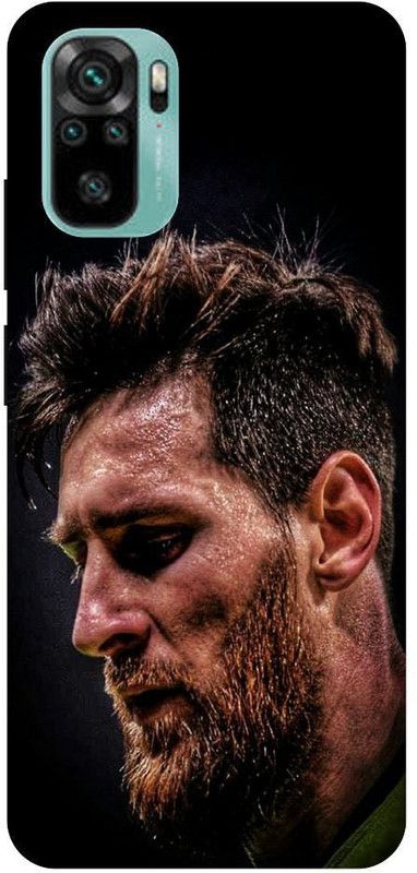 Bluvver Back Cover for Redmi Note 10S,M2101K7BG, Printed Messi Back Cover  (Multicolor, Hard Case, Pack of: 1)